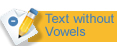 Text without vowels